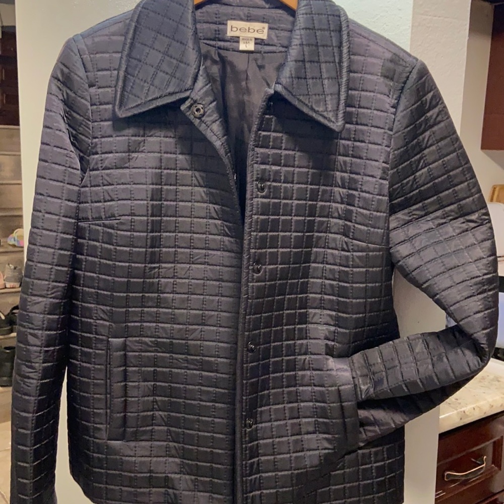 Bebe Black insulated Quilted Jacket